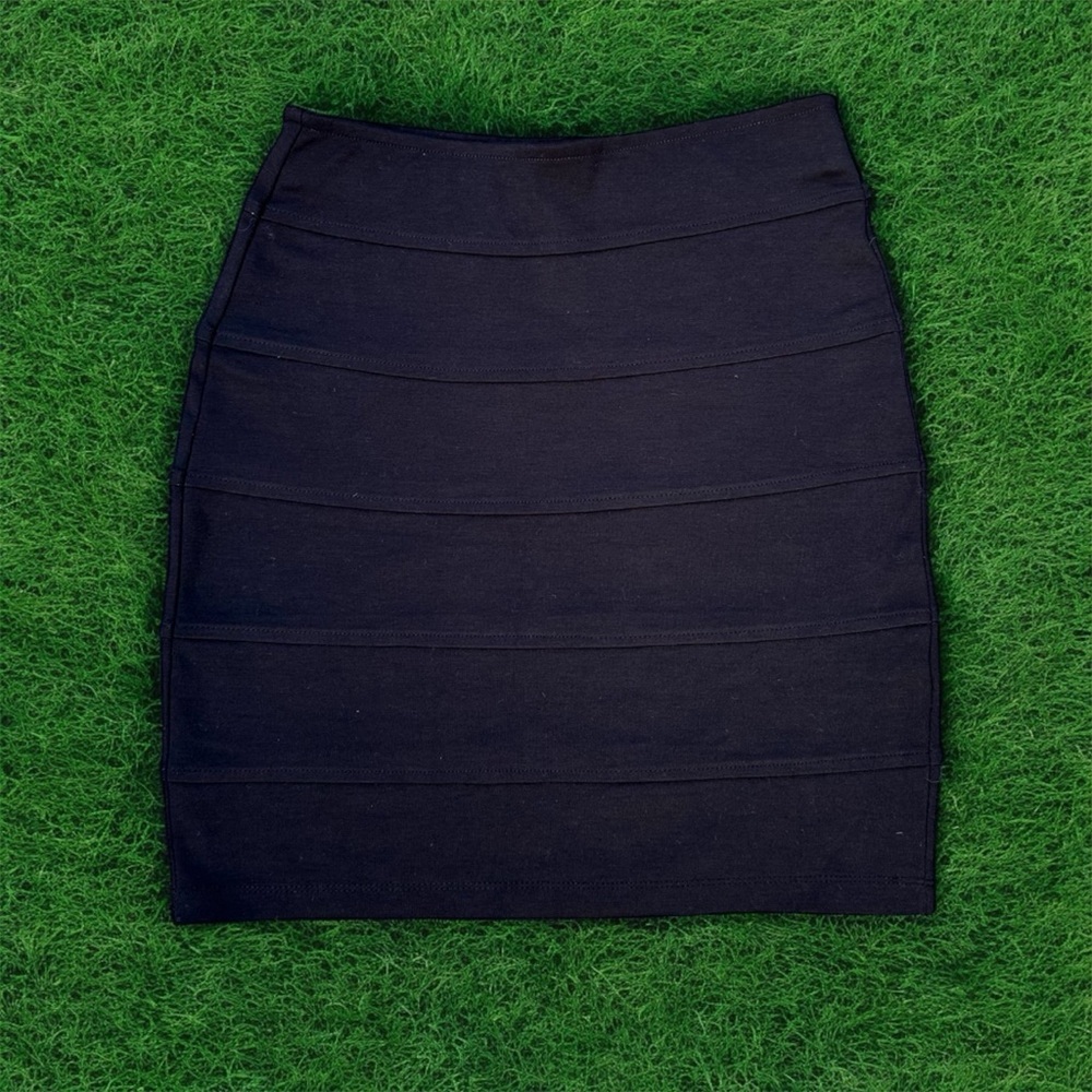 Black Stretchy Mini Skirt